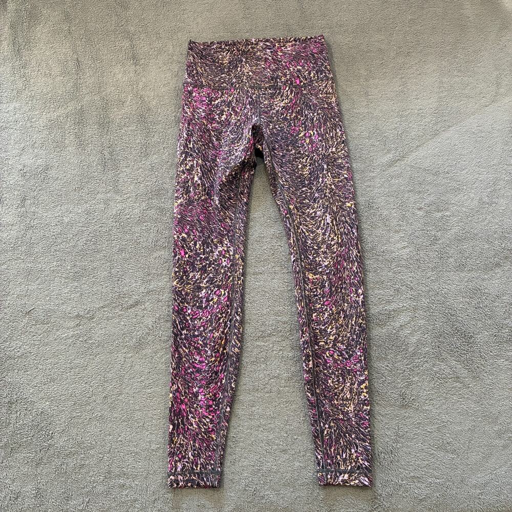 Lululemon Topography Multi Wunder Train High Rise Tight Leggings Women’s Size 8